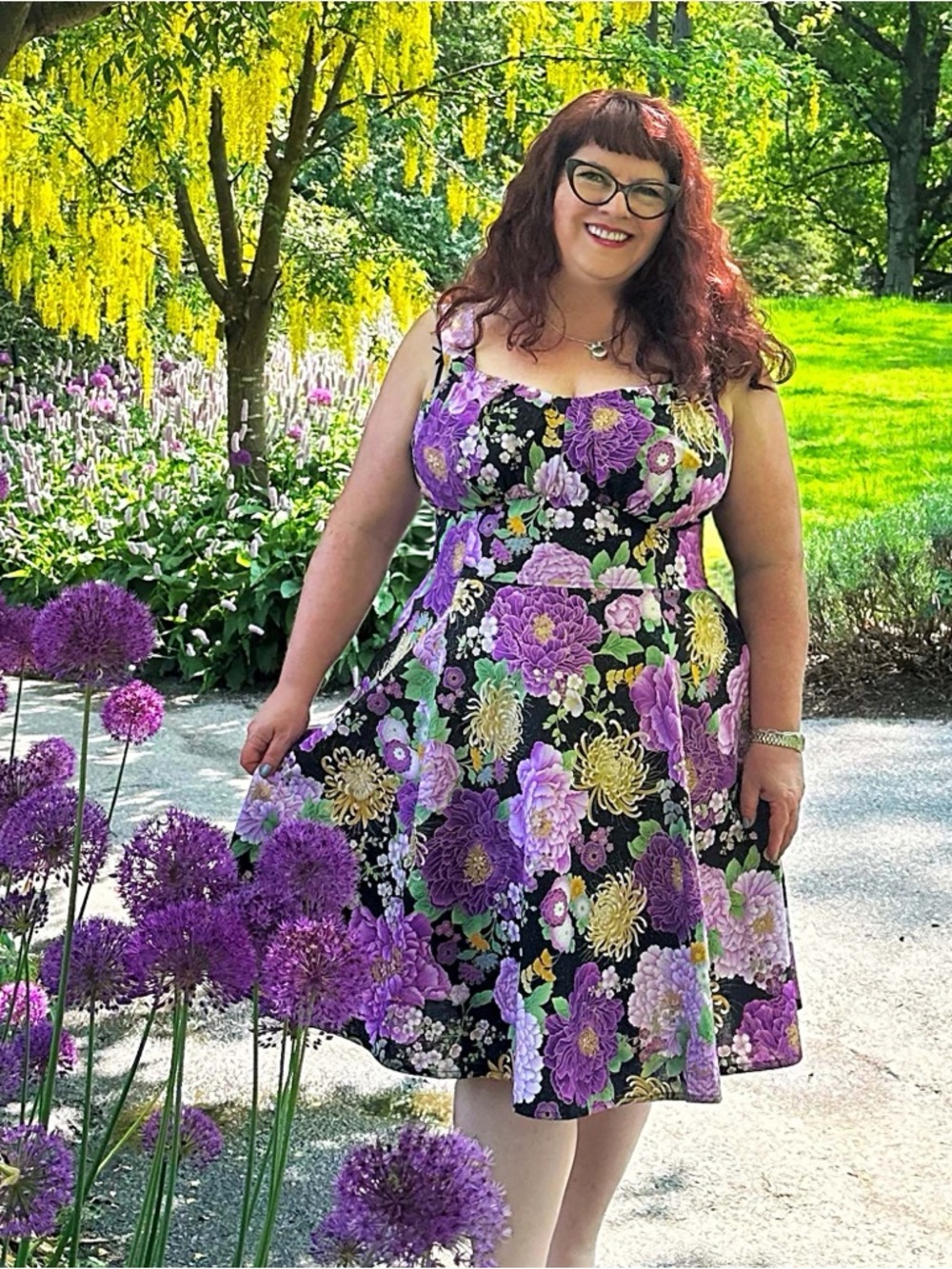 CHERRY VELVET Sookie Floral Dress